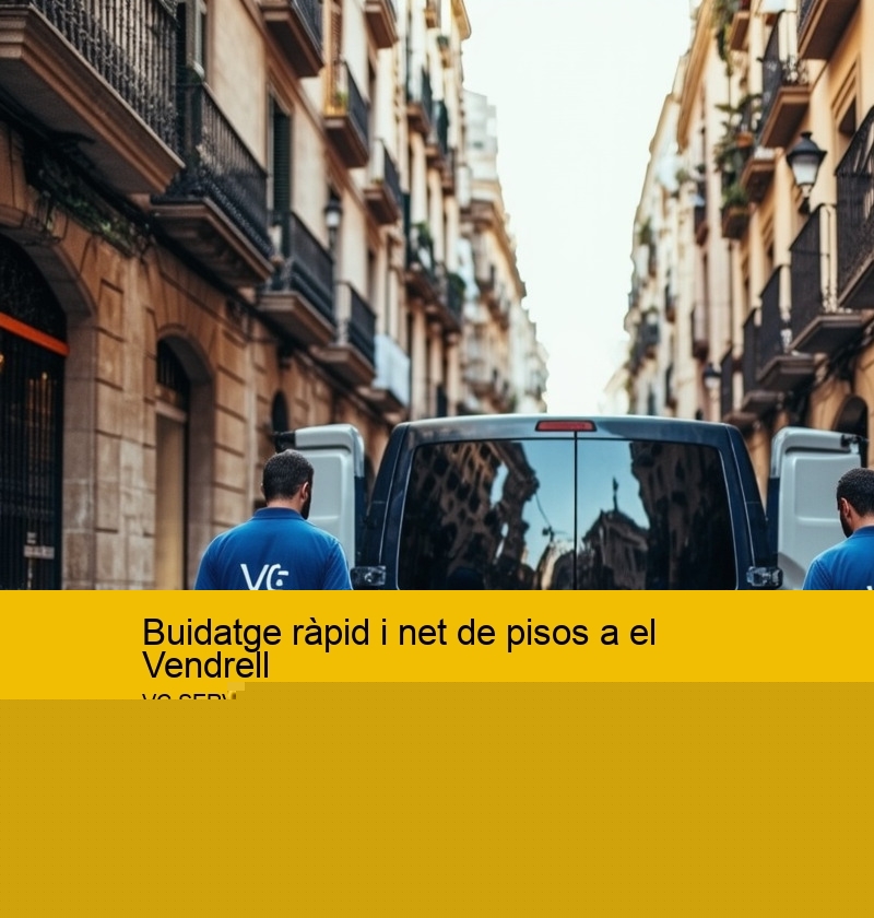 Buidatge ràpid i net de pisos a el Vendrell