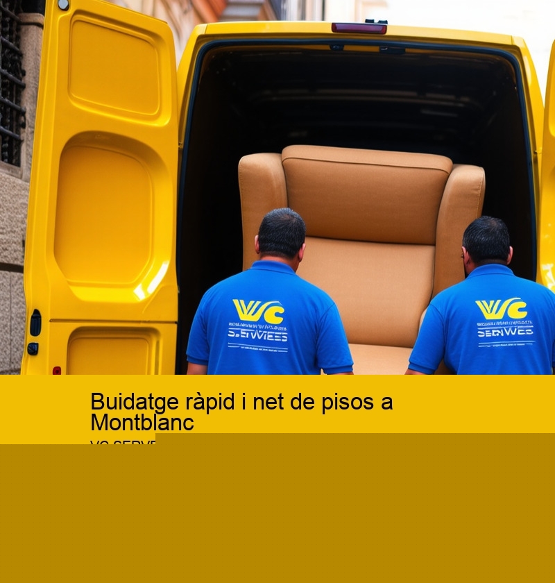 Buidatge ràpid i net de pisos a Montblanc