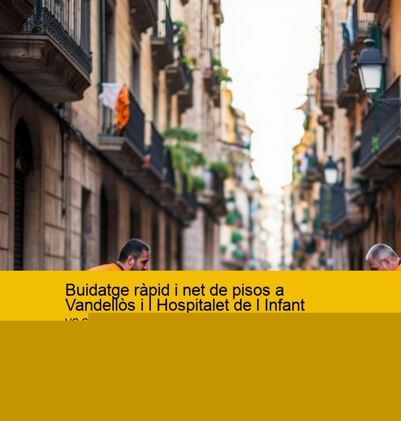 Buidatge ràpid i net de pisos a Vandellòs i l Hospitalet de l Infant