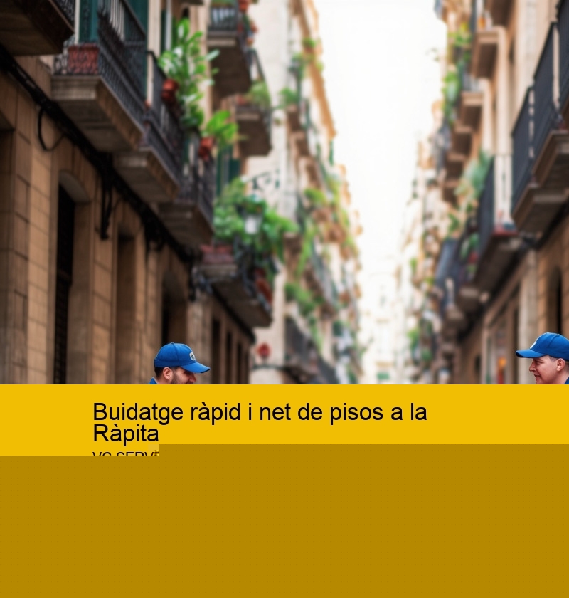 Buidatge ràpid i net de pisos a la Ràpita