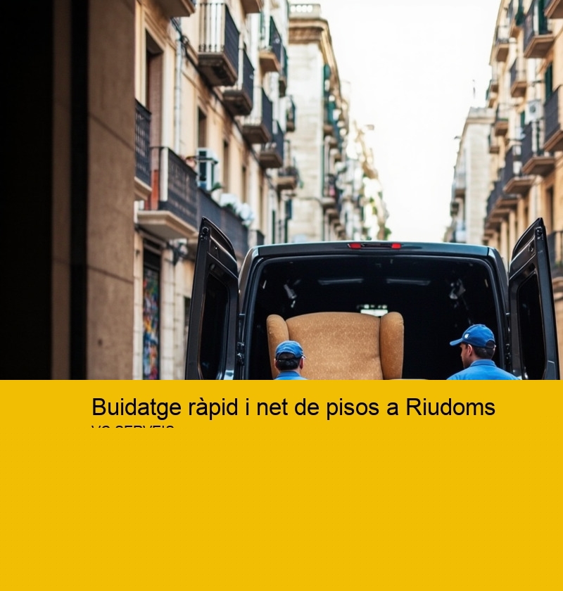Buidatge ràpid i net de pisos a Riudoms