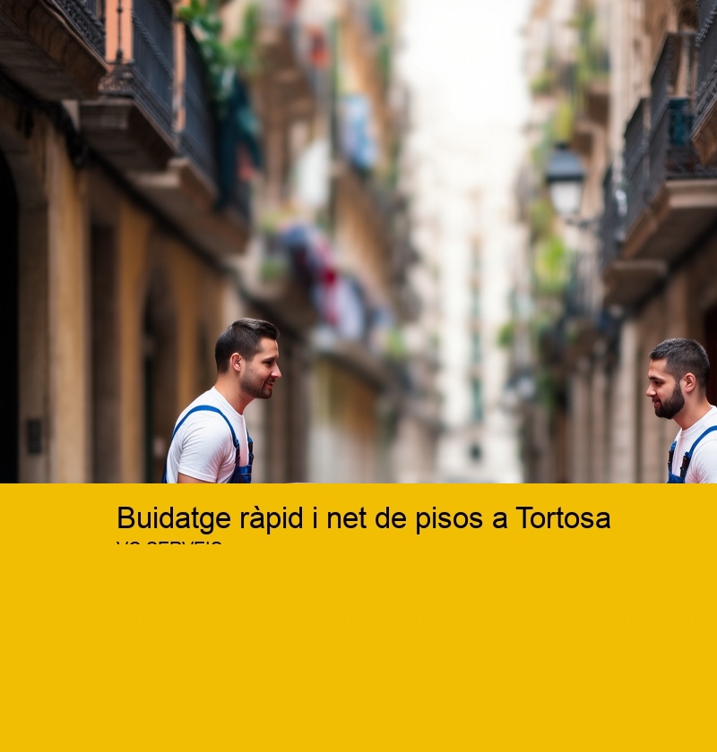 Buidatge ràpid i net de pisos a Tortosa
