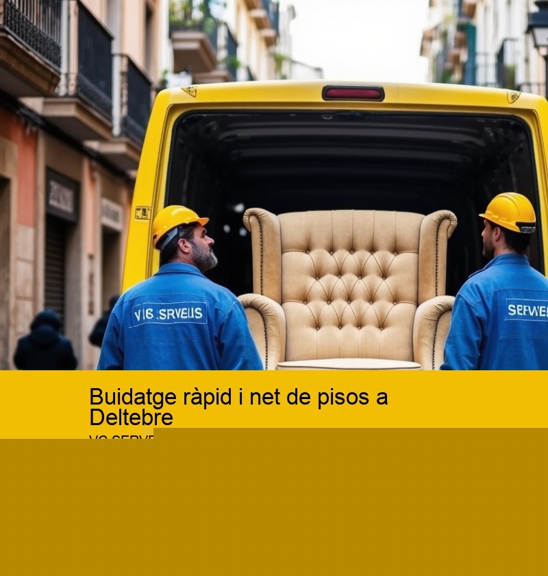 Buidatge ràpid i net de pisos a Deltebre