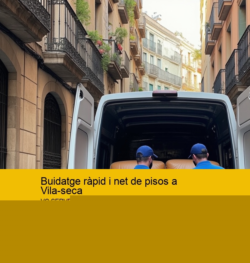 Buidatge ràpid i net de pisos a Vila-seca
