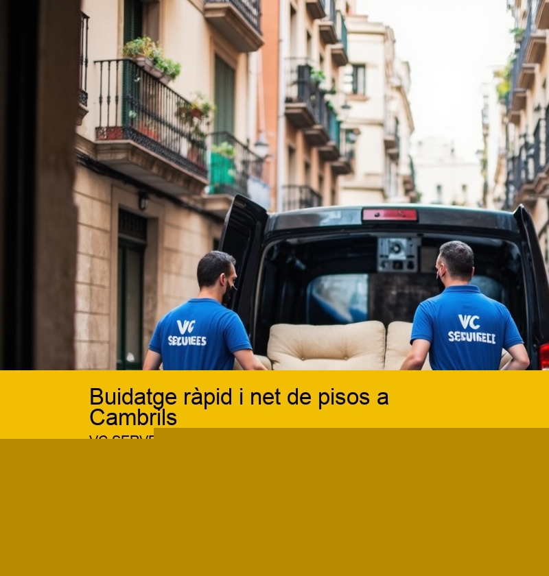 Buidatge ràpid i net de pisos a Cambrils
