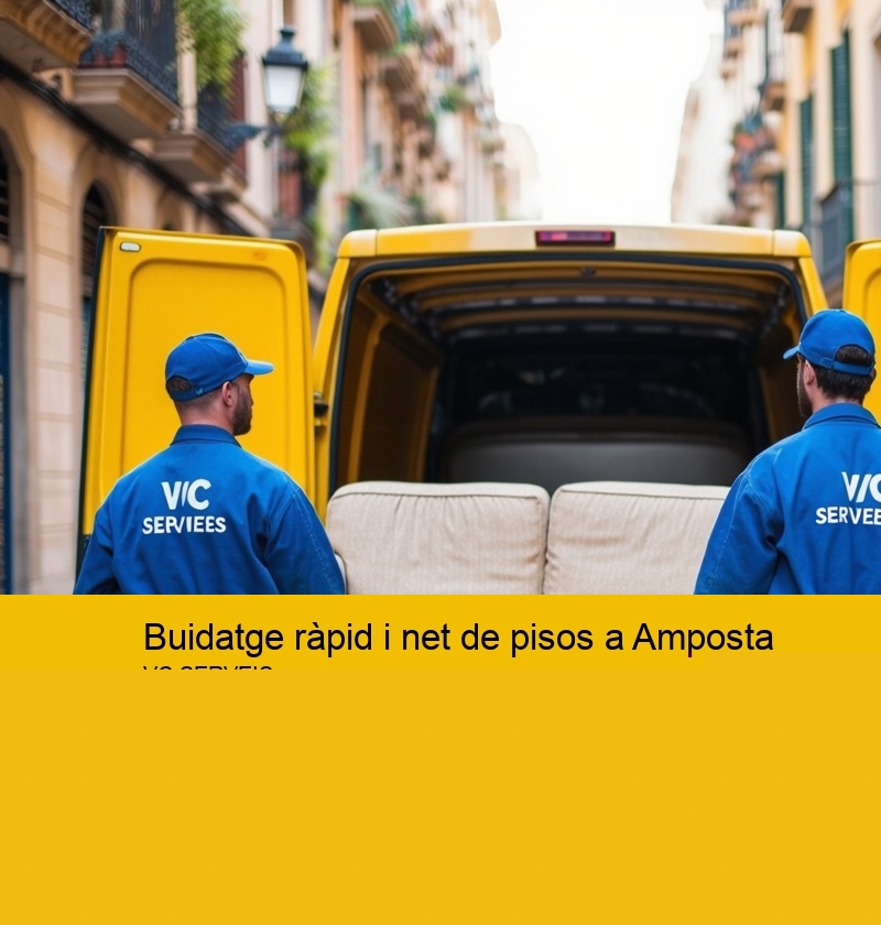 Buidatge ràpid i net de pisos a Amposta