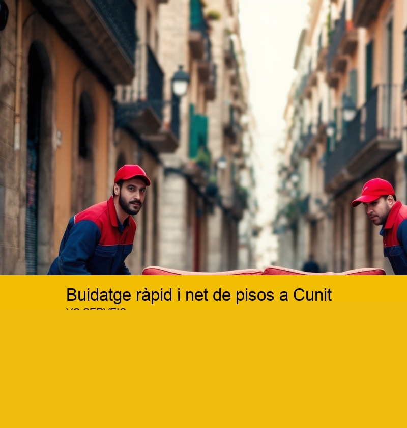 Buidatge ràpid i net de pisos a Cunit