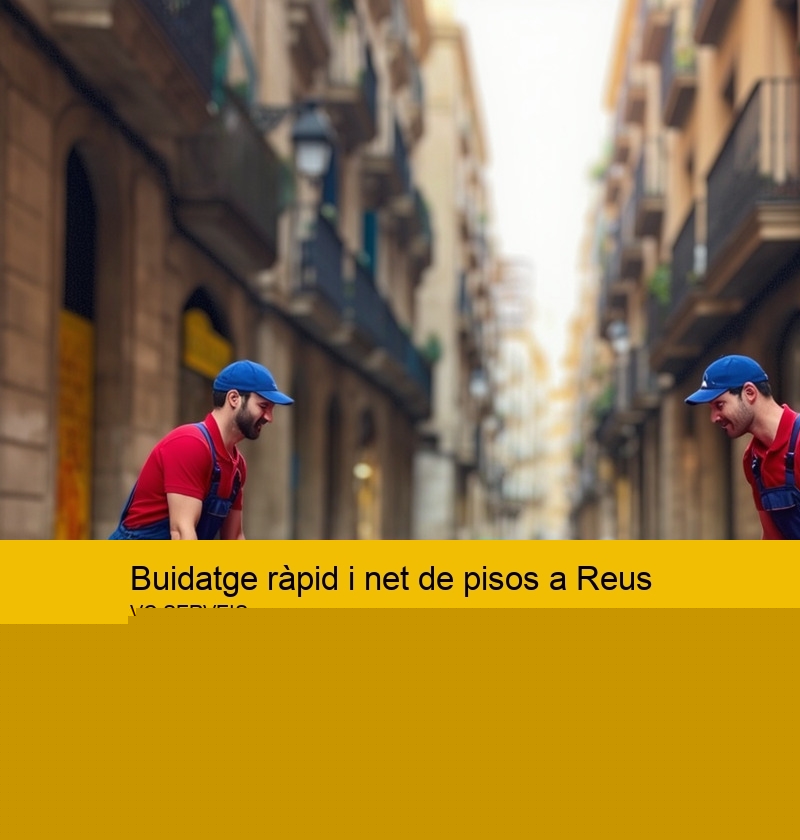 Buidatge ràpid i net de pisos a Reus